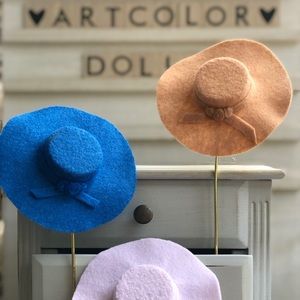 FASHION DOLL FLOPPY HAT HANDMADE